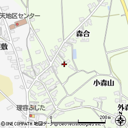 秋田県湯沢市岩崎森合周辺の地図