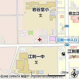 岩手県奥州市江刺岩谷堂一本松周辺の地図