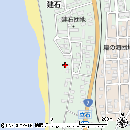 秋田県にかほ市象潟町関建石周辺の地図