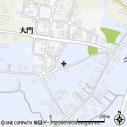 秋田県羽後町（雄勝郡）貝沢（礼仏）周辺の地図