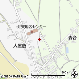 秋田県湯沢市森熊ノ堂上羽場6周辺の地図