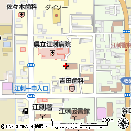 岩手県奥州市江刺西大通り周辺の地図