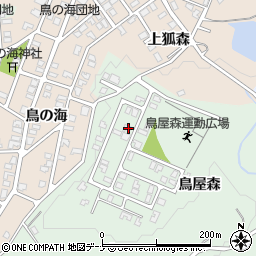 秋田県にかほ市象潟町関鳥屋森26周辺の地図