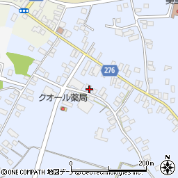 秋田県雄勝郡羽後町貝沢雀田周辺の地図