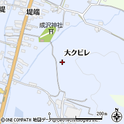 秋田県湯沢市成沢周辺の地図