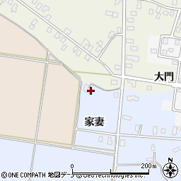 秋田県雄勝郡羽後町貝沢家妻2周辺の地図