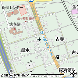 ファミリーマート金ヶ崎西根店周辺の地図