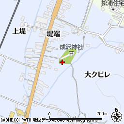 成沢会舘周辺の地図