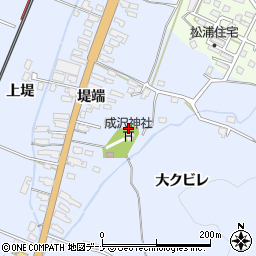 秋田県湯沢市成沢東屋敷後周辺の地図