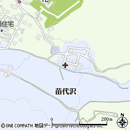 秋田県湯沢市岩崎苗代沢周辺の地図