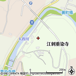 岩手県奥州市江刺重染寺周辺の地図