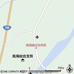 秋田県由利本荘市鳥海町伏見川添周辺の地図