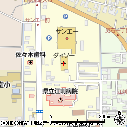 ダイソー岩手江刺店周辺の地図