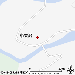 秋田県由利本荘市鳥海町栗沢御嶽ノ越周辺の地図