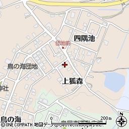 秋田県にかほ市象潟町上狐森167周辺の地図