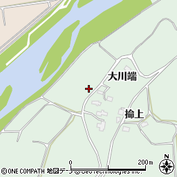 秋田県横手市増田町熊渕掵下周辺の地図