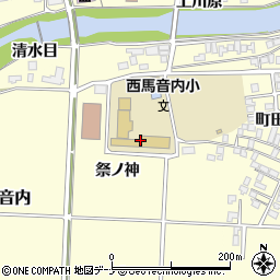 羽後町立西馬音内小学校周辺の地図