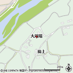 秋田県横手市増田町熊渕大川端周辺の地図