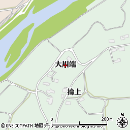 秋田県横手市増田町熊渕（大川端）周辺の地図
