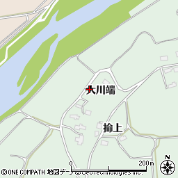 秋田県横手市増田町熊渕大川端124周辺の地図