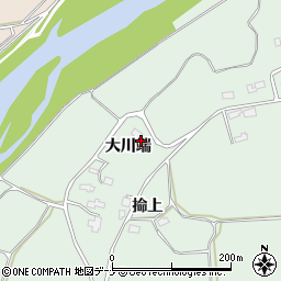 秋田県横手市増田町熊渕大川端119周辺の地図