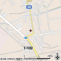 秋田県横手市増田町増田下川原周辺の地図
