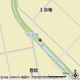 秋田県湯沢市金谷大谷地周辺の地図