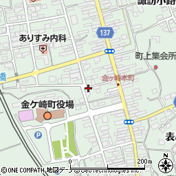 岩手日報　販売センター金ケ崎センター周辺の地図