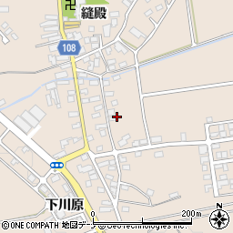 秋田県横手市増田町増田戸平堰周辺の地図