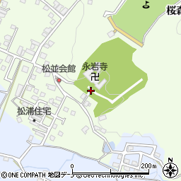 秋田県湯沢市岩崎桂沢周辺の地図