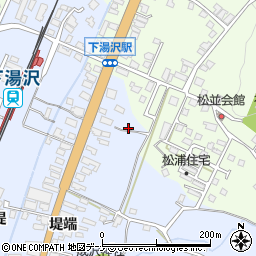 秋田県湯沢市成沢堤端周辺の地図