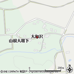 秋田県横手市増田町熊渕大和沢周辺の地図