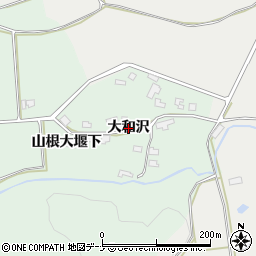 秋田県横手市増田町熊渕（大和沢）周辺の地図