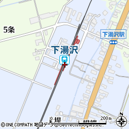 秋田県湯沢市周辺の地図