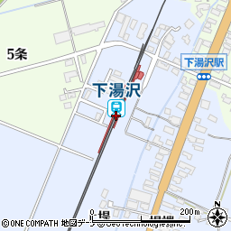下湯沢駅周辺の地図