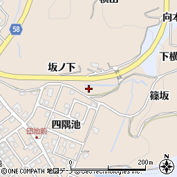 秋田県にかほ市象潟町坂ノ下周辺の地図