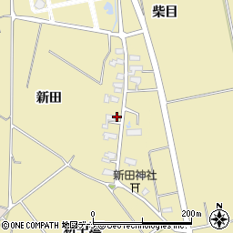秋田県湯沢市八幡新田周辺の地図