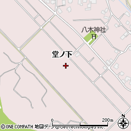 秋田県横手市増田町八木堂ノ下周辺の地図