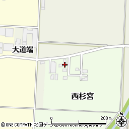 秋田県雄勝郡羽後町西杉宮周辺の地図