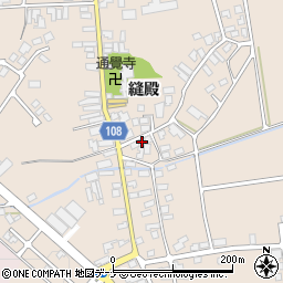 秋田県横手市増田町増田縫殿86-1周辺の地図