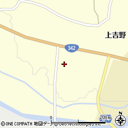 秋田県横手市増田町吉野向野周辺の地図