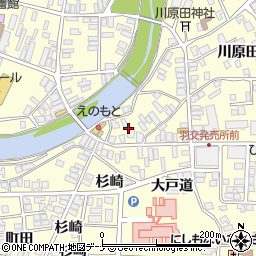 秋田県雄勝郡羽後町西馬音内橋場周辺の地図