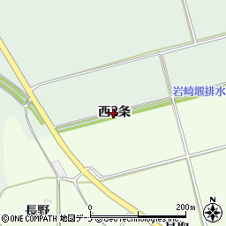 秋田県湯沢市岩崎西２条周辺の地図