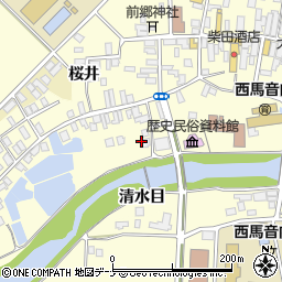 秋田県雄勝郡羽後町西馬音内上川原周辺の地図