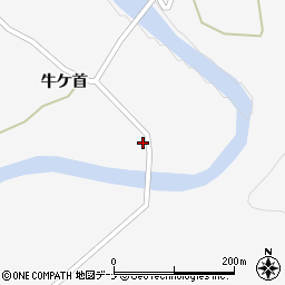 秋田県由利本荘市鳥海町栗沢牛ケ首47周辺の地図