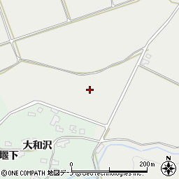 秋田県横手市増田町荻袋掵上周辺の地図