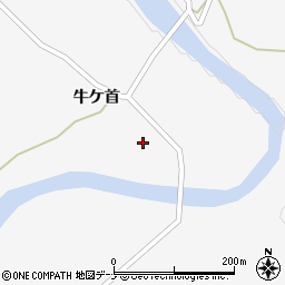 秋田県由利本荘市鳥海町栗沢牛ケ首44周辺の地図