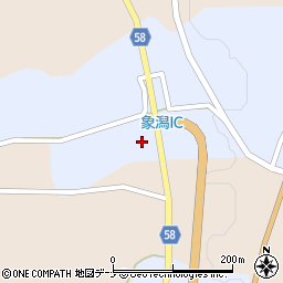 秋田県にかほ市象潟町小滝横山本田周辺の地図