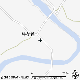 秋田県由利本荘市鳥海町栗沢牛ケ首37周辺の地図