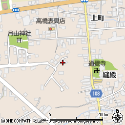 秋田県横手市増田町増田縫殿165-6周辺の地図
